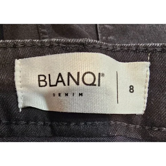 Blanqi Womens‎ 8 Denim Maternity Support Black Skinny Jeans - Picture 13 of 16